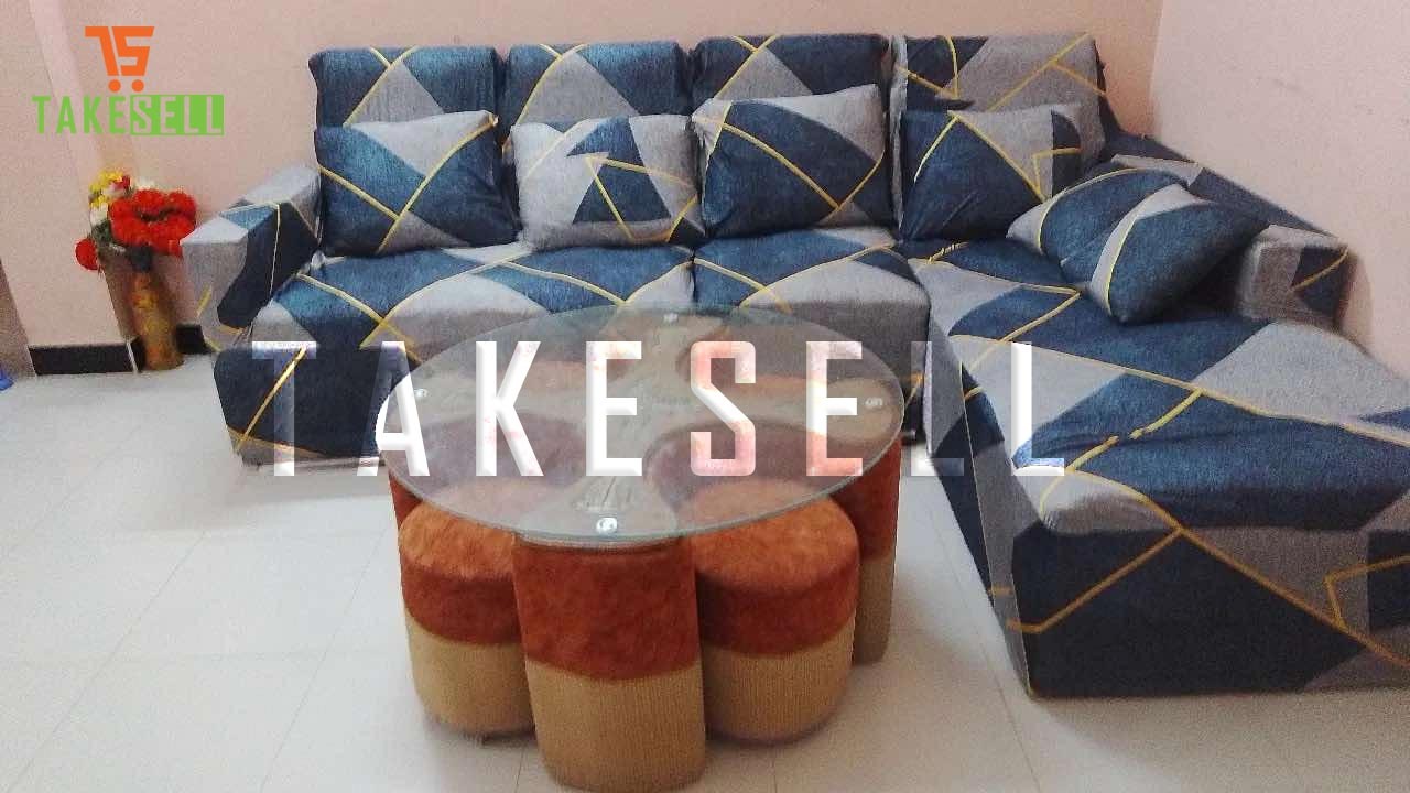 3D China Print Sofa Cover (2+2+1)