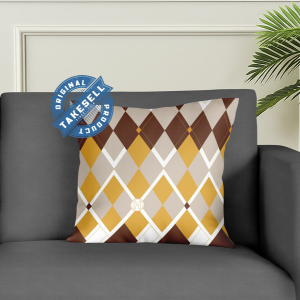 Cushion cover Argyle throw pillow 5 Pcs china print.