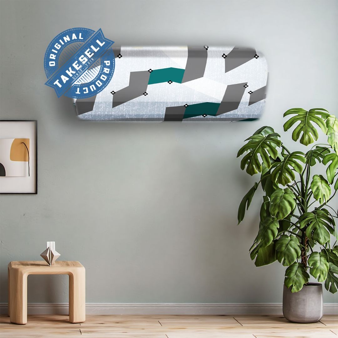 3D Geometric Zigzag AC Cover