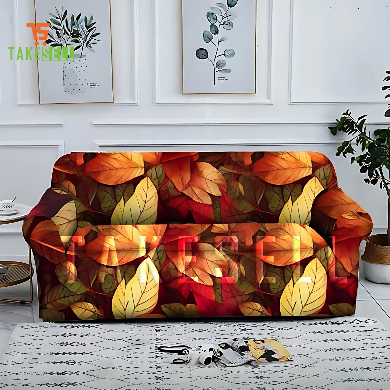 China Print Sofa Cover From Takesell.