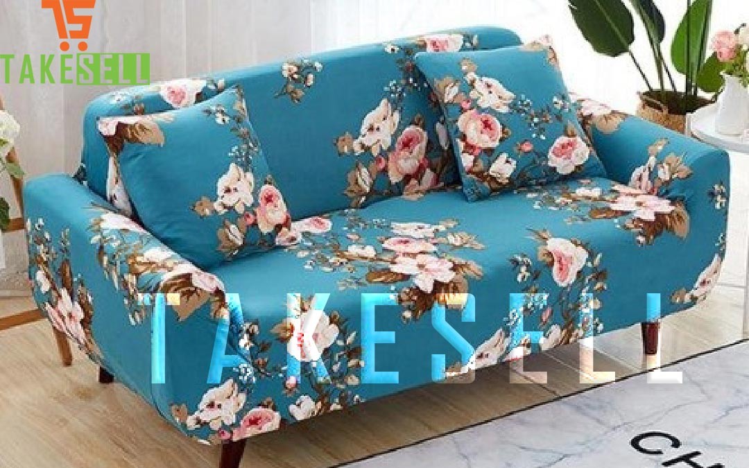 There seater china Digital print sofa cover