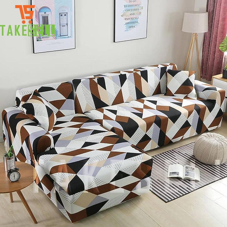 New Style China Print Sofa Cover (2+2+1)