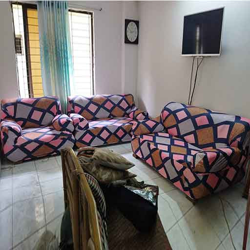 Printed Sofa Cover 2+2+1