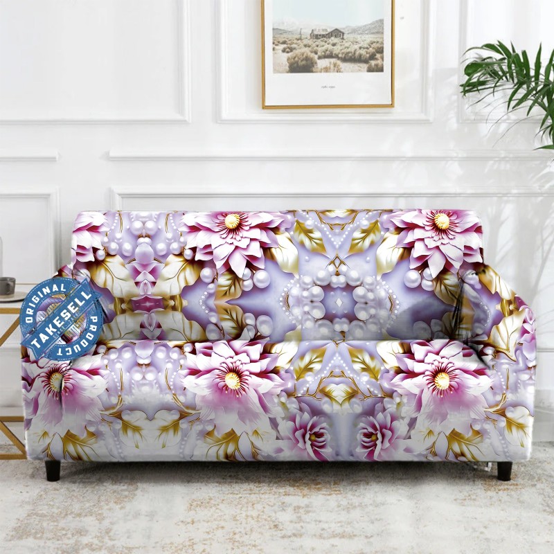 Royal Blossom Pearl Sofa Cover