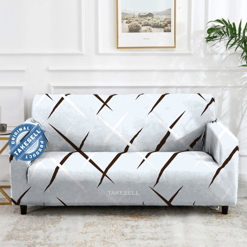 Abstract Strike Stretch Sofa Cover