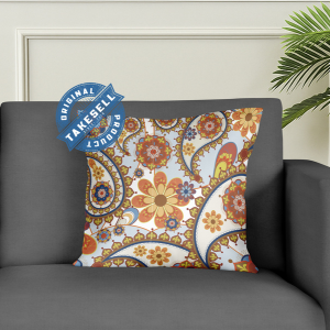 cushion cover with a paisley floral pattern 5 pcs.
