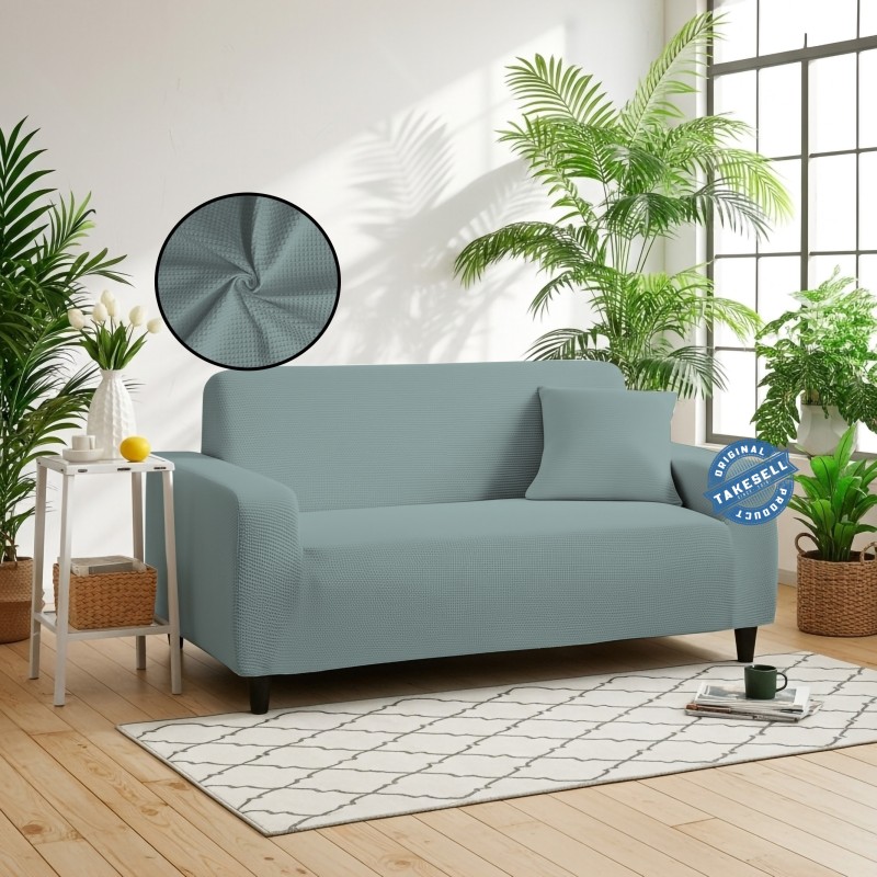 Sliver Colour Honey Comb Sofa Cover