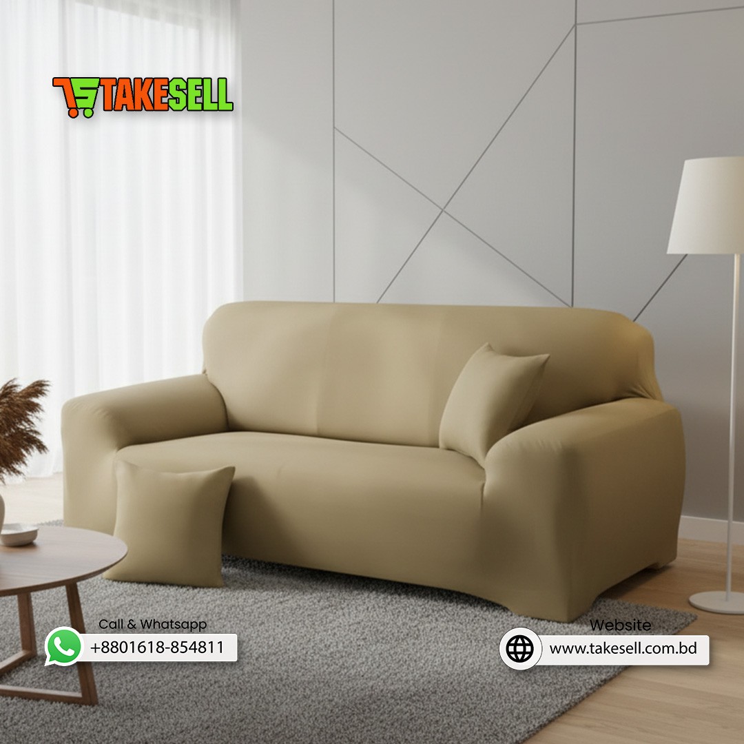 Brown china Solid sofa cover