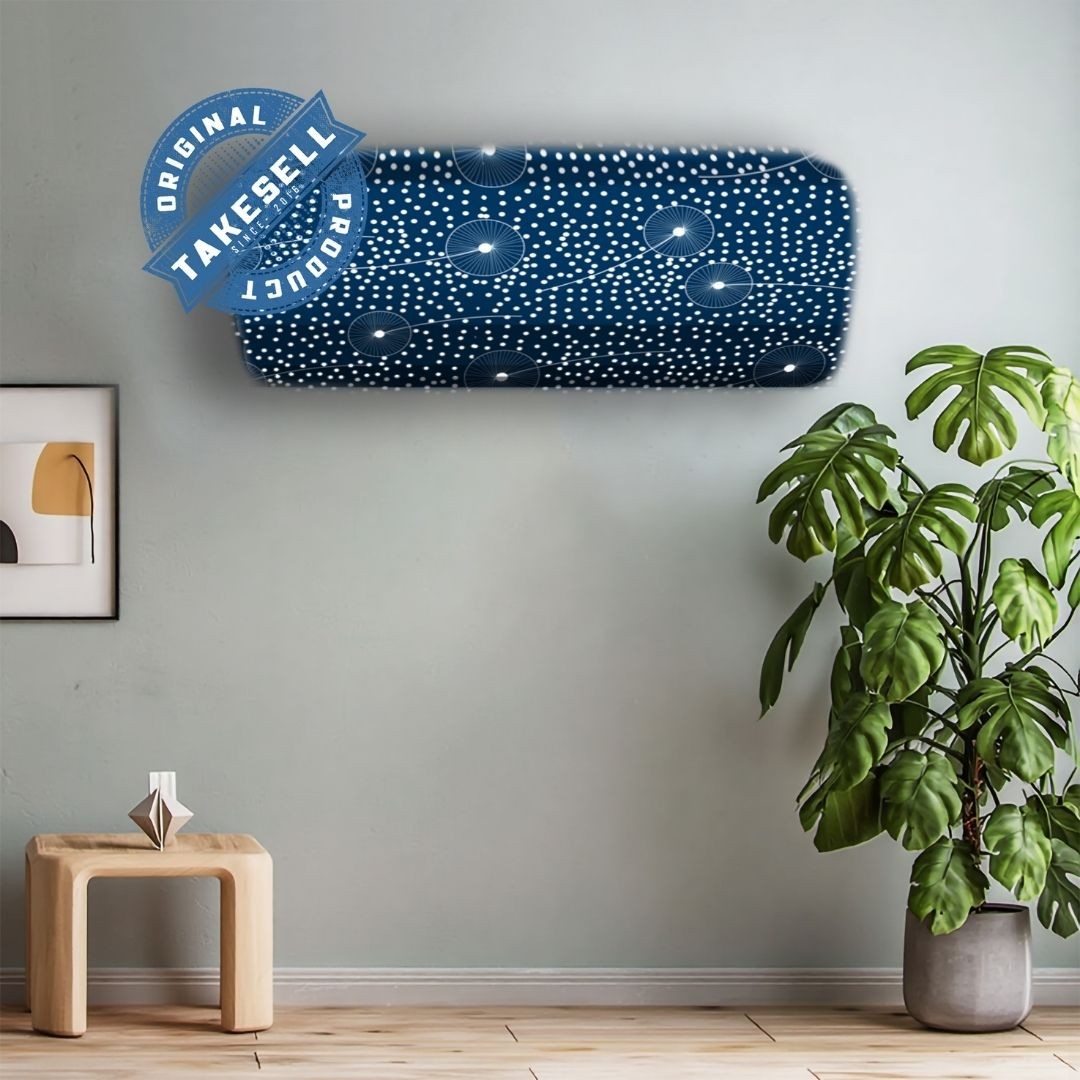 Midnight Blue Abstract Burst AC Cover