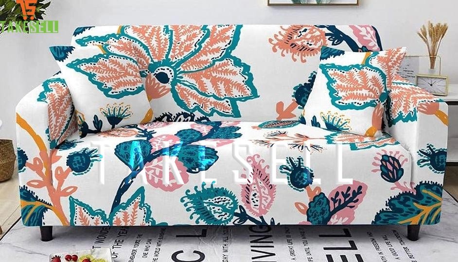 2+2+1 China Print Sofa Cover