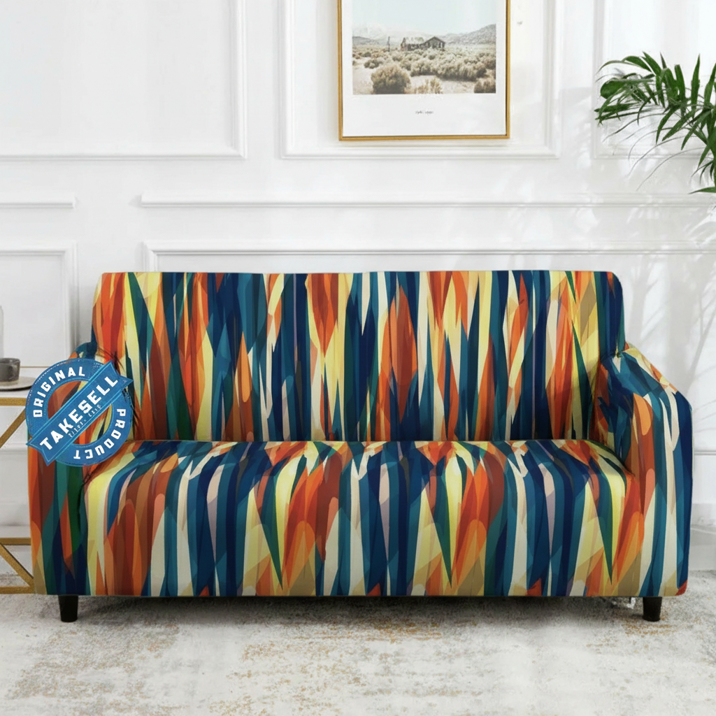 Urban Aurora China Print Sofa Cover