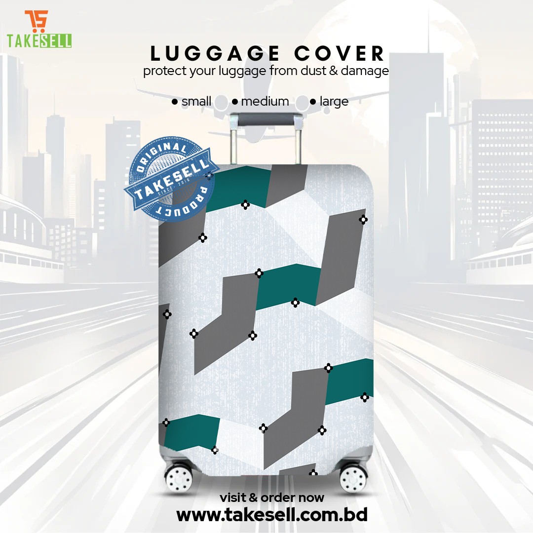 Prismatic Urban Blocks Luggage Cover