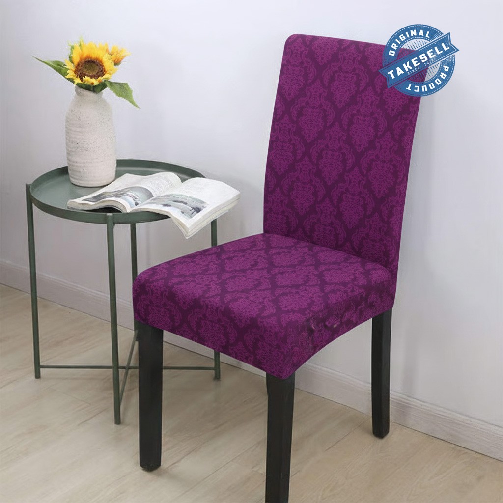 Grape Royale Spandex jacquard Chair Cover