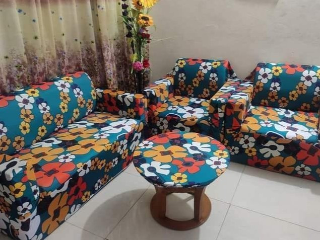 Premium China Print Sofa Cover (3+2+1)