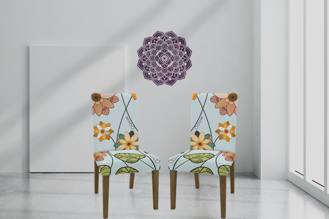 Digital china print chair cover .