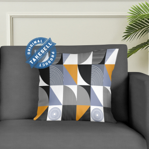 Cushion cover with a modern geometric pattern 5 pcs .