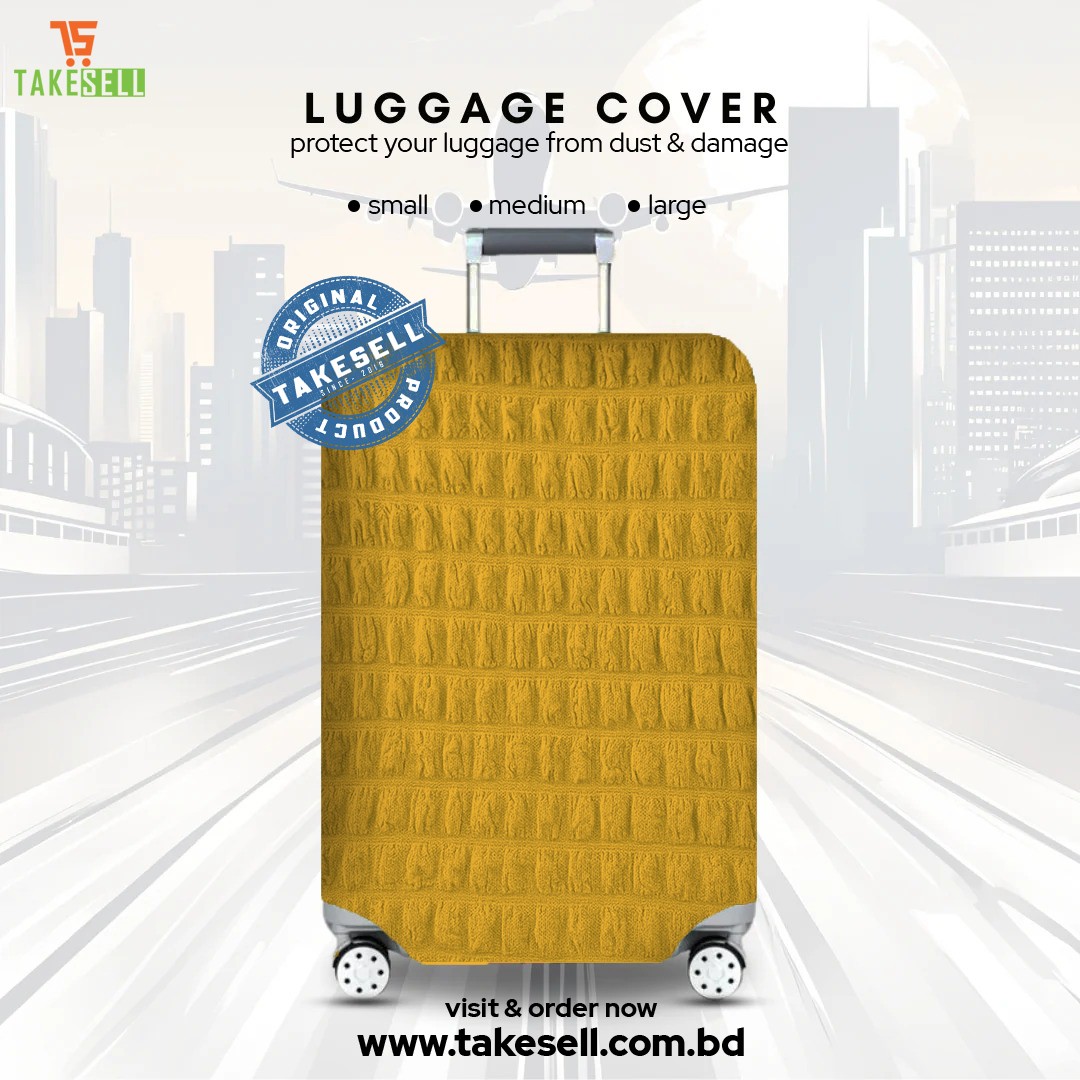Mustard Gold Turkey Luggage Cover