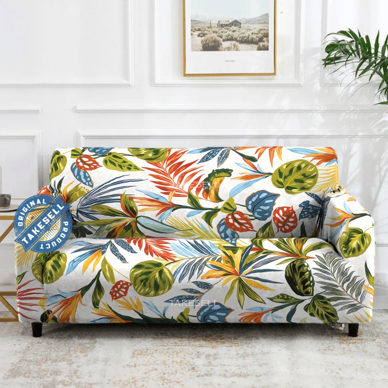 Tropical Paradise Leaf Sofa Cover
