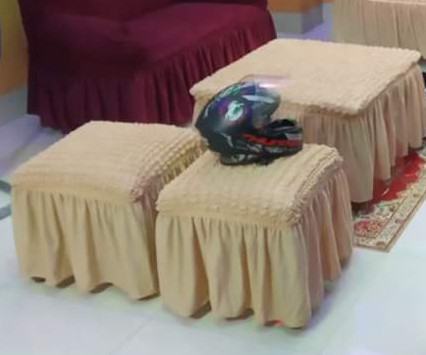 Stitch spandex turkis t-table cover