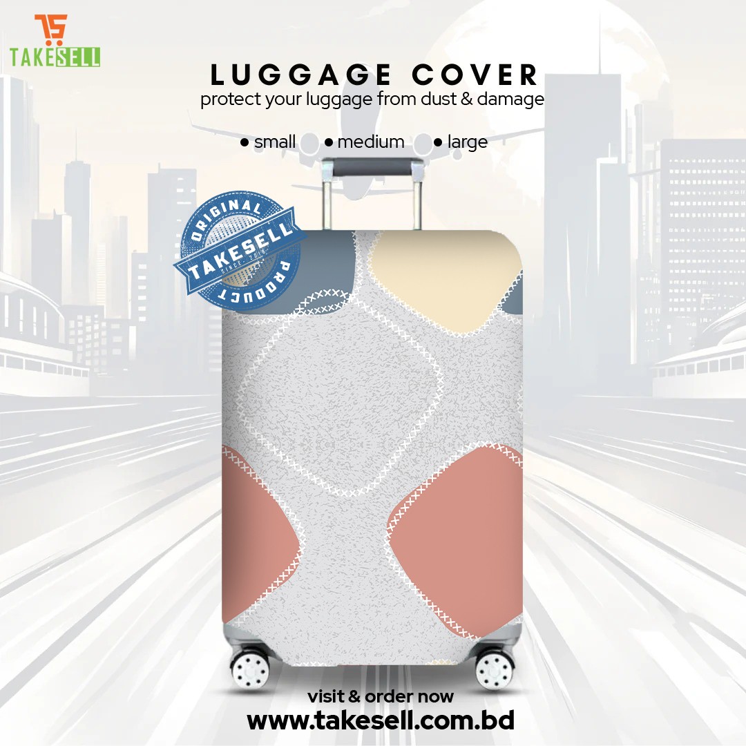 Mid-Century Organic Luggage Cover