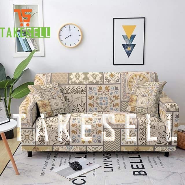 Unique classical home sofa cover China Digital print