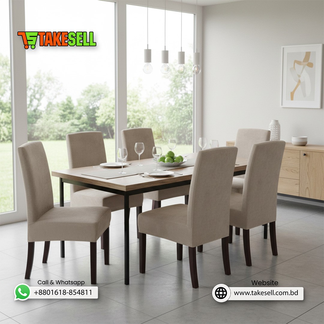 Oatmeal Velvet Chair Cover 4 pics