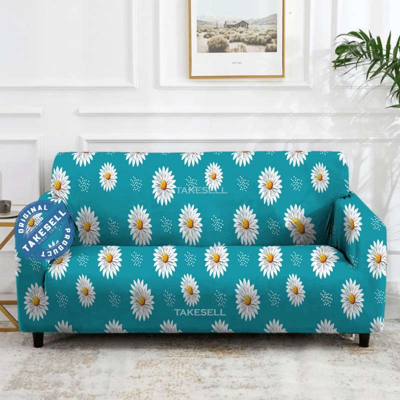 Daisy Meadow Stretch Sofa Cover