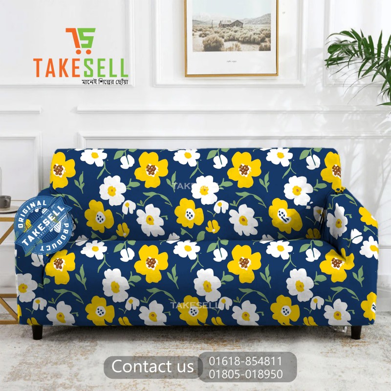 Imperial Bloom China Print Sofa Cover