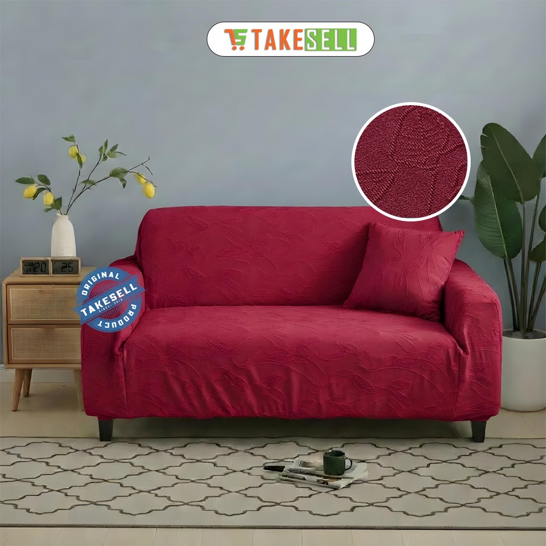 Vertical Stripe Light Red Maroon Jacquard Stretch Fabric Full Spandex 2+2+1