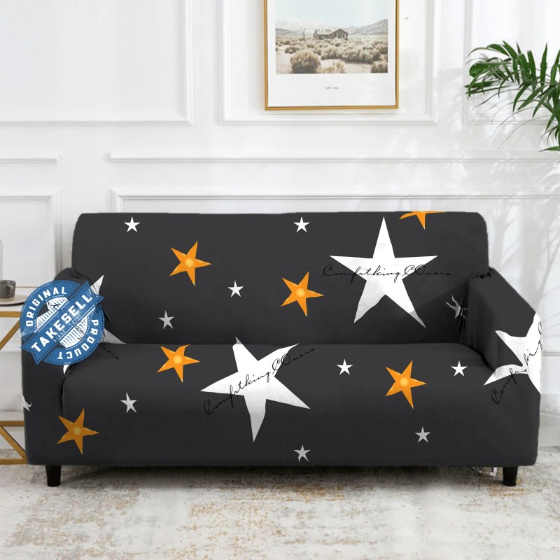 Starshine Grey Print Sofa Cover