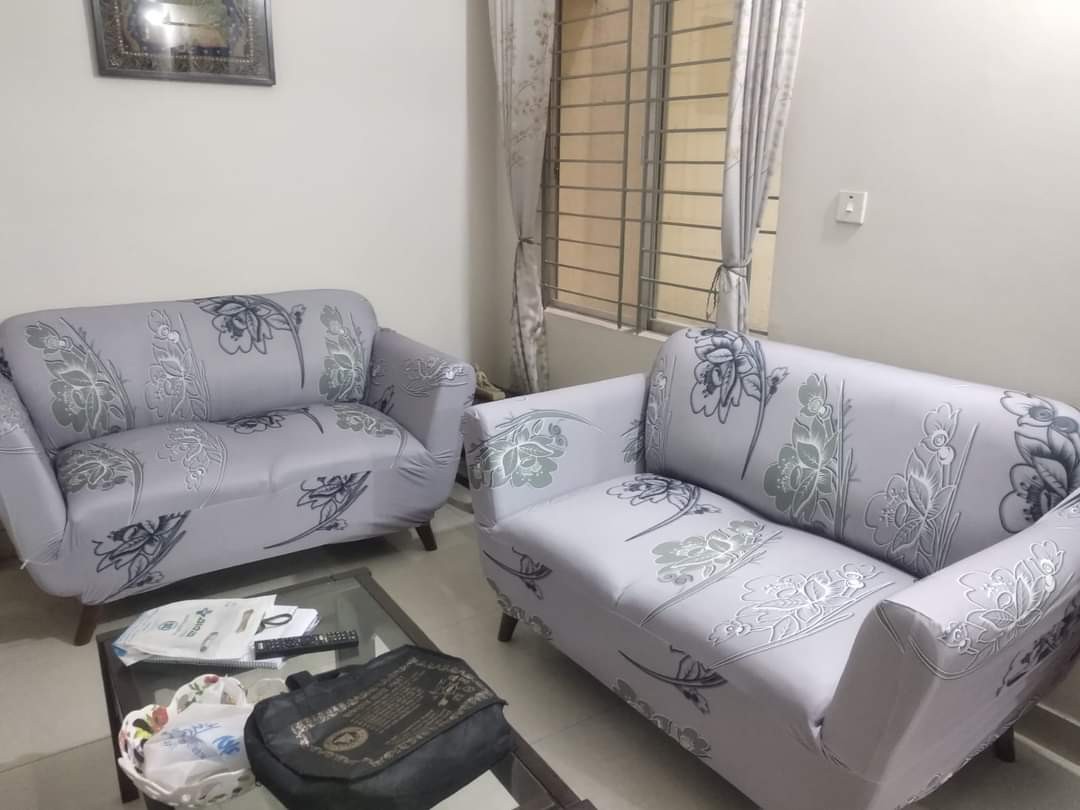 China Digital Print 2+2 Seater Sofa Cover