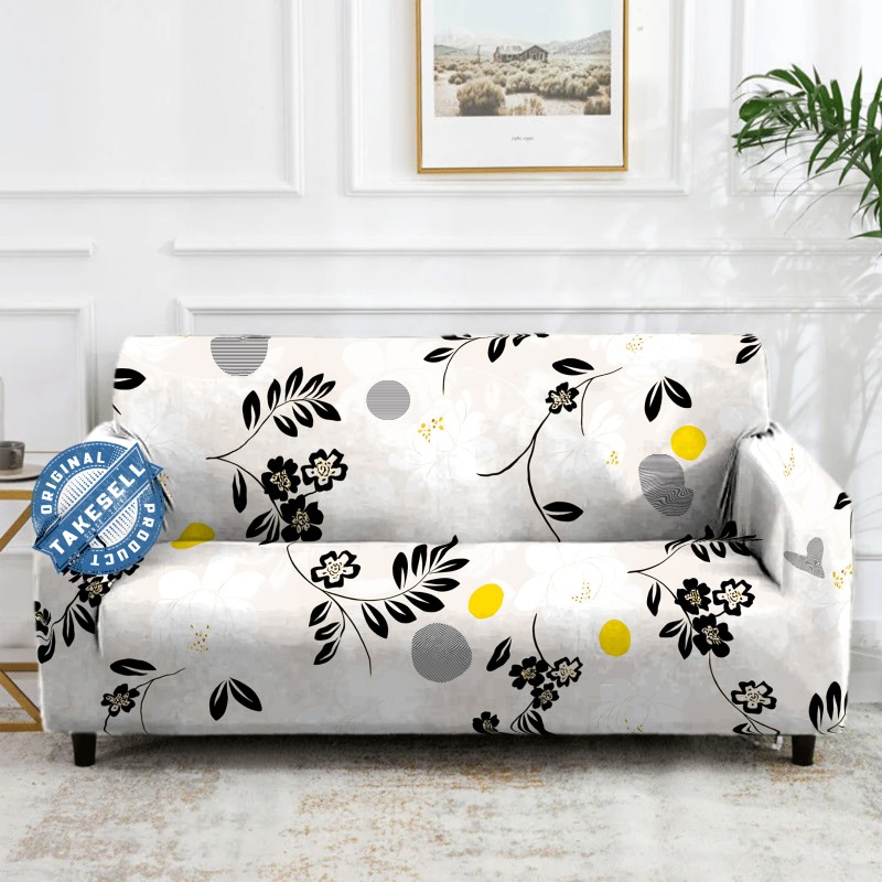 Floral Collision China Print Sofa Cover