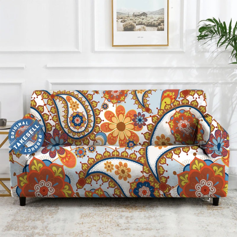 Crystal Emotion China Print Sofa Cover