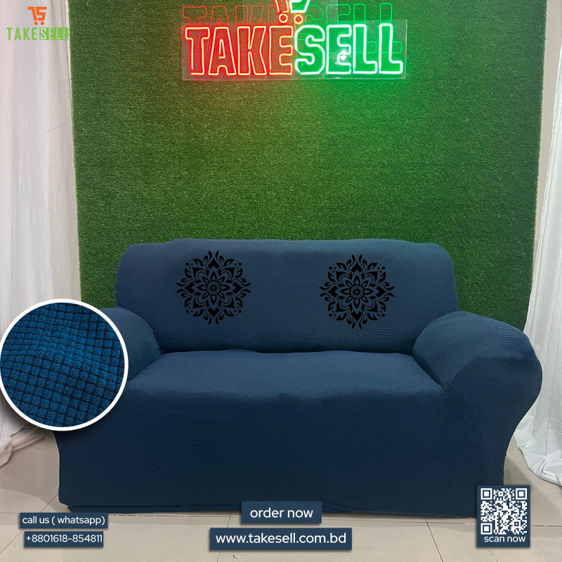 Bluebonnet Flag Quilted Sofa Cover NCU0LDH169