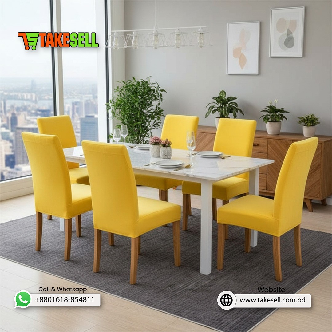 Mustard Velvet Chair Cover