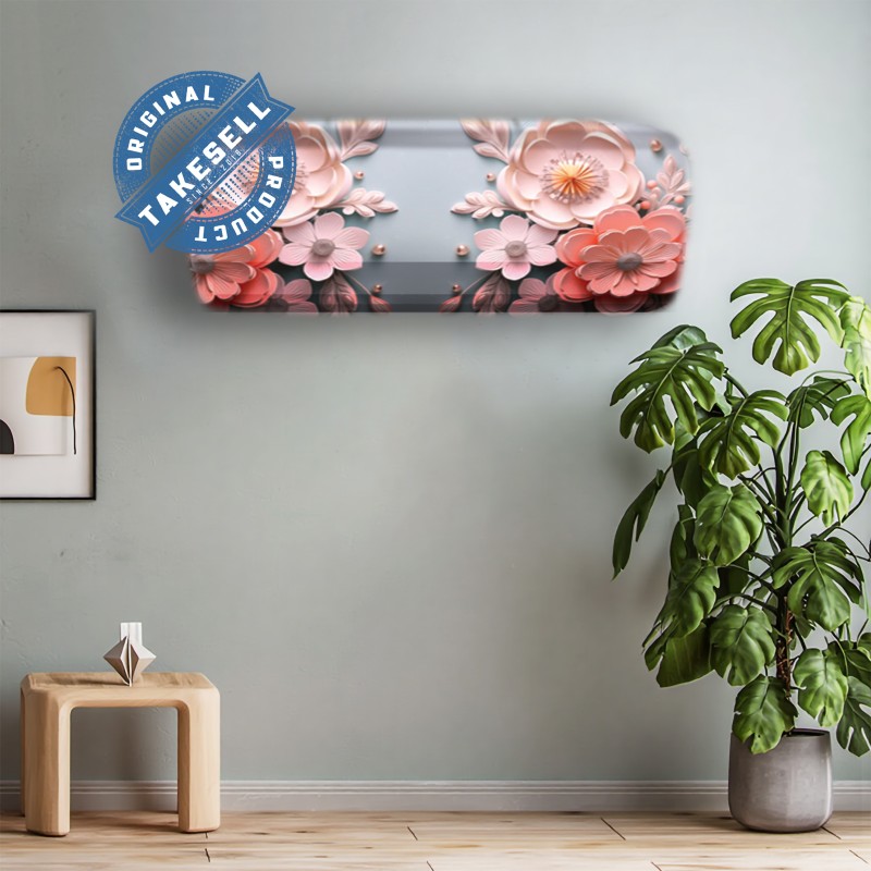Pastel 3D Peony Split AC Cover