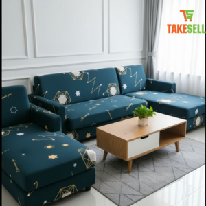 Jungle Leaf Sofa Cover – Stylish Digital Print