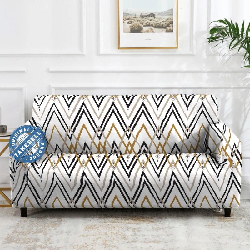 Golden Touch – Luxury Chevron China Print Cover