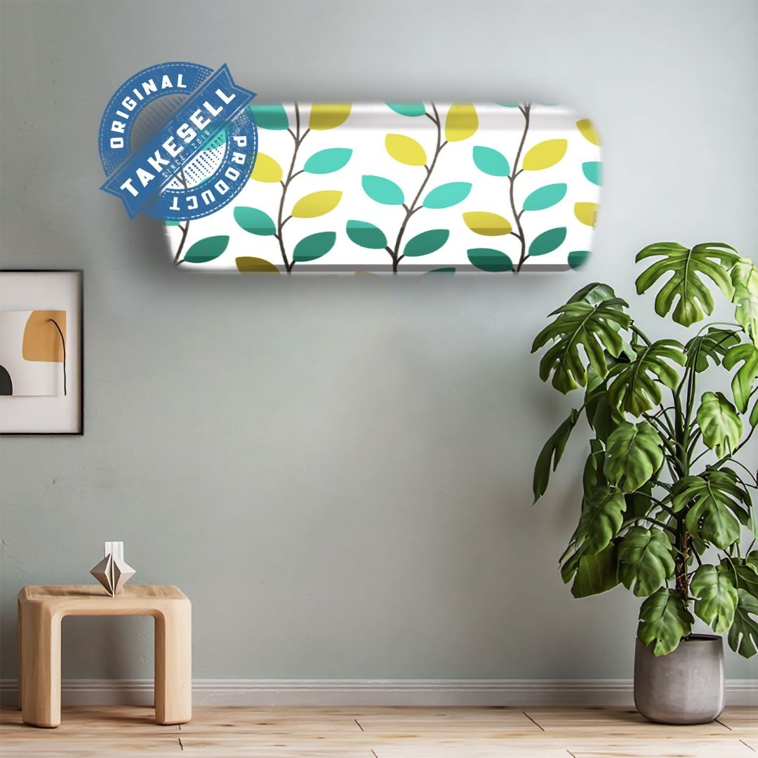 Scandi Teal & Lime Vine AC Cover