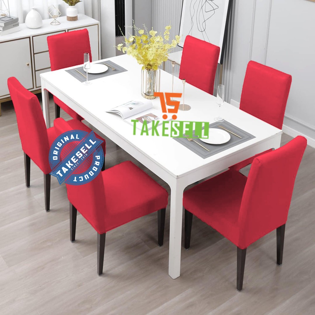 China Solid Fabrics Red Chair Cover | Luxurious & Stylish