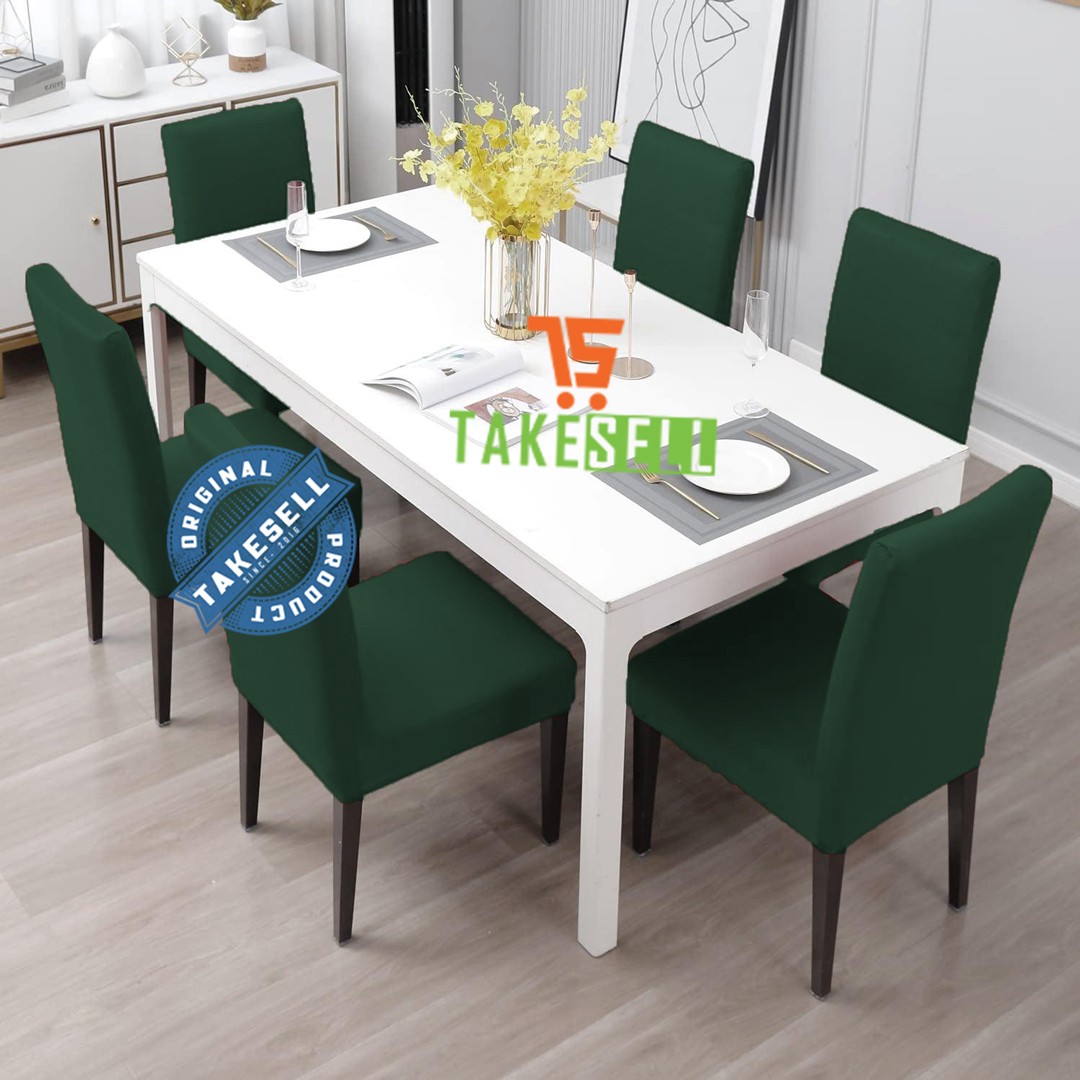 China Solid Fabrics Green Chair Cover | High-Quality & Elegant