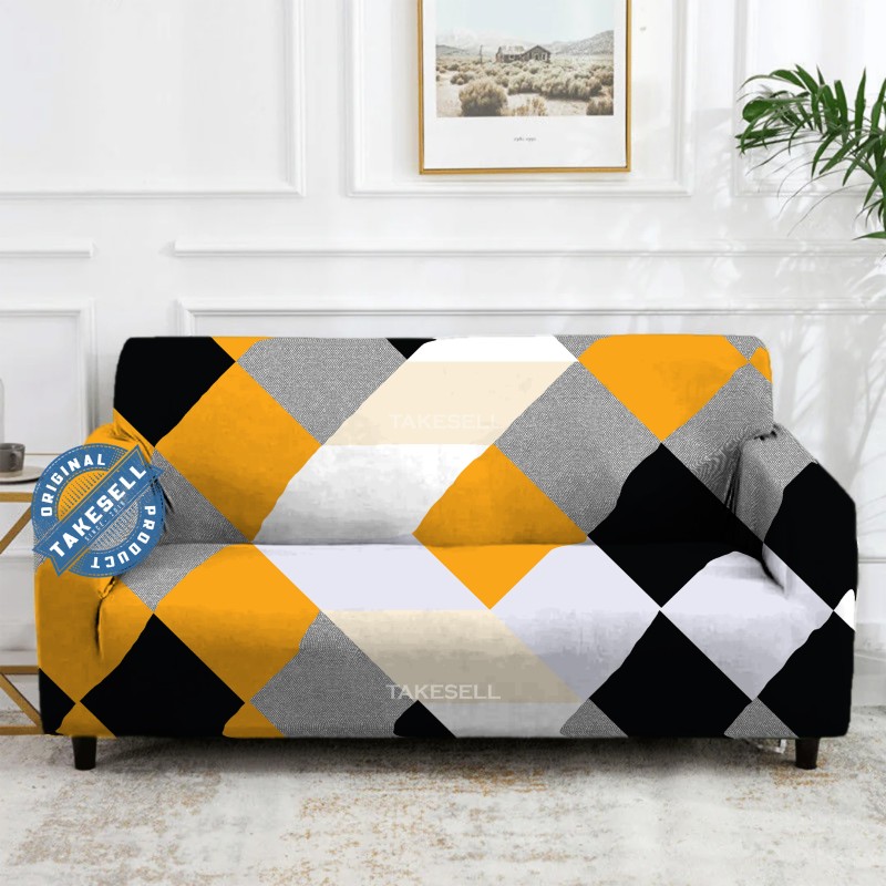 Modern Harlequin Stretch Sofa Cover