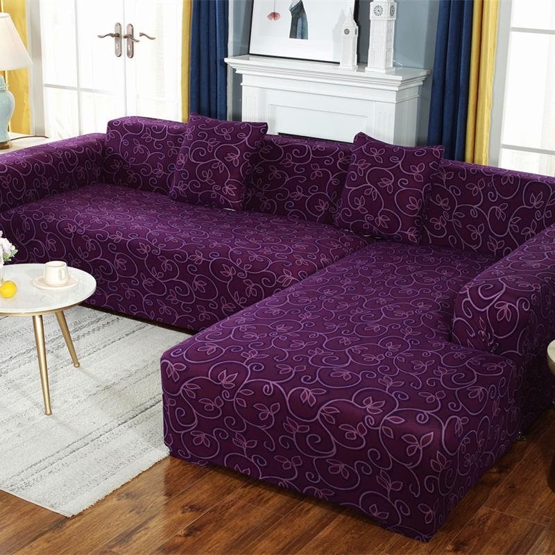 Modern and new designer sofa cover seat in L shape with china stitch fabrics.