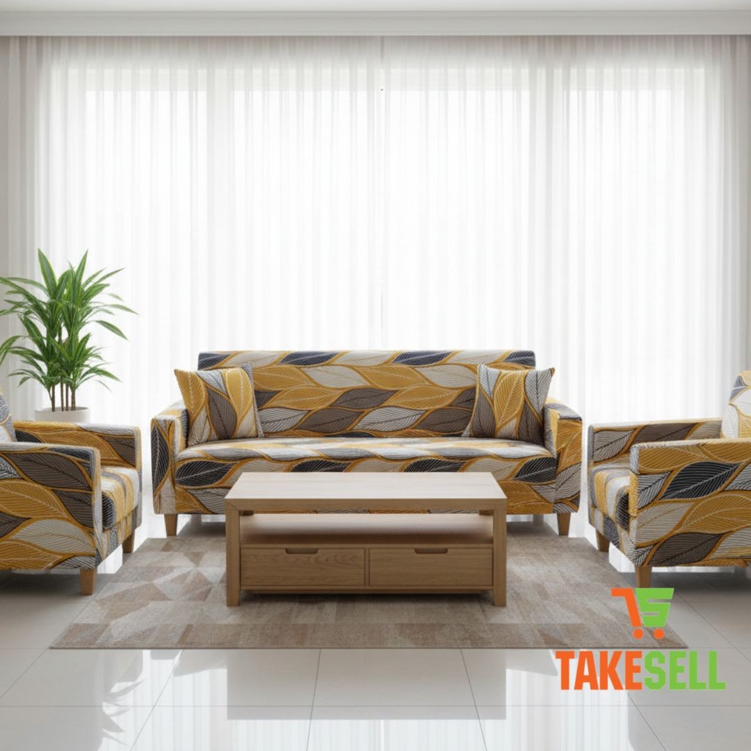 Autumn Leaf Swirl Sofa Cover 2+2+1