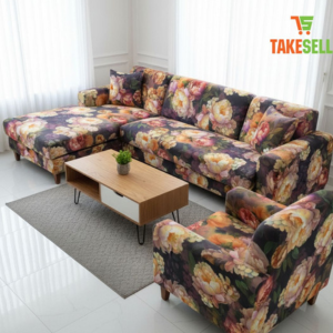 China Print Stitch Fabric Sofa Cover