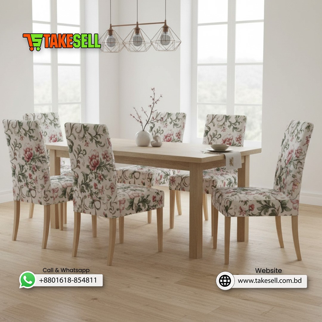 Tapestry Scroll Floral Chair Cover