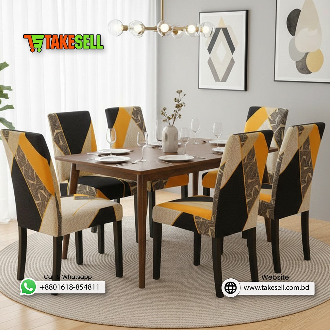 Revamp Your Chairs with Stunning China Print Covers. (6pcs)