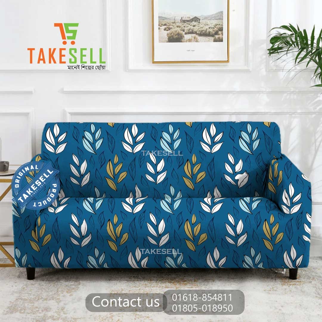 Botanical China Print Sofa Cover