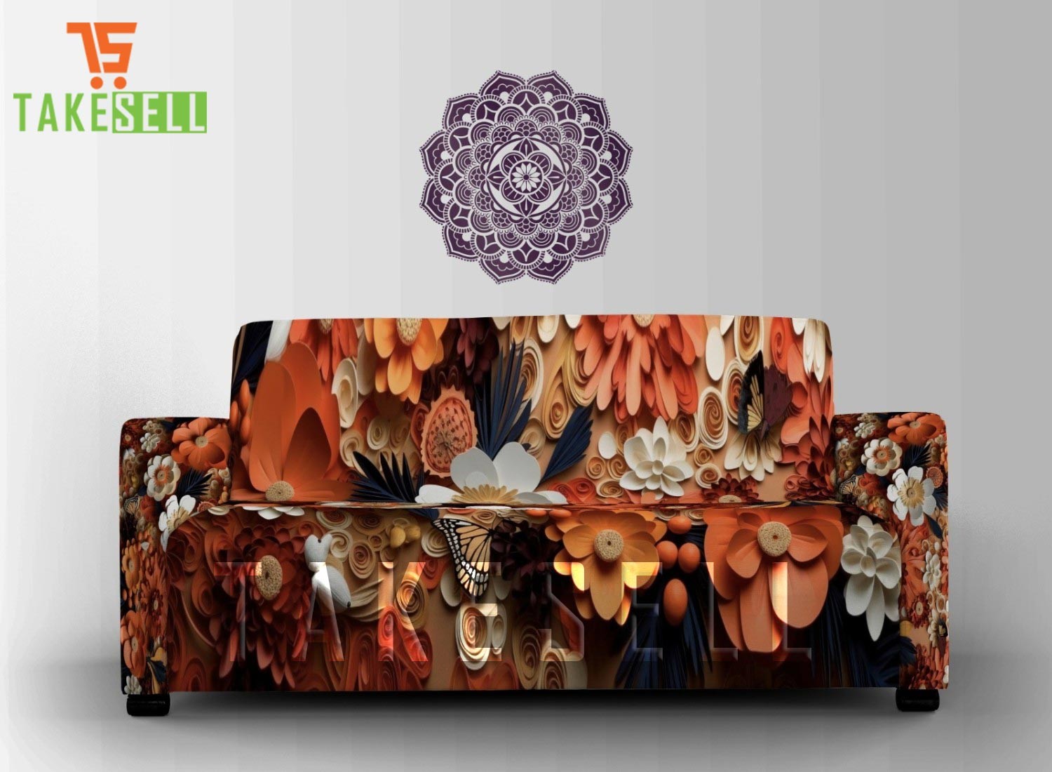 Transform Your Living Room with Stunning 3D China Print Sofa Covers.