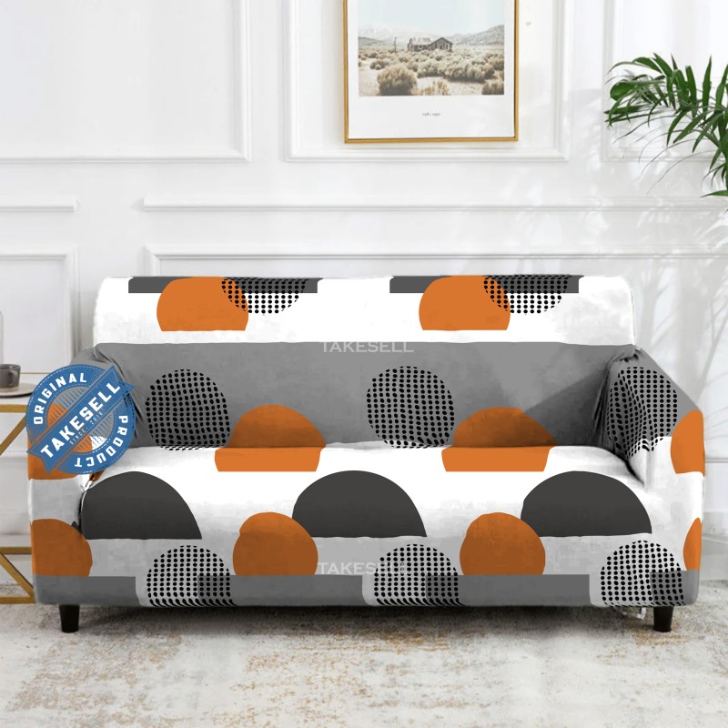 Mid-Century Modern Abstract Sofa Cover